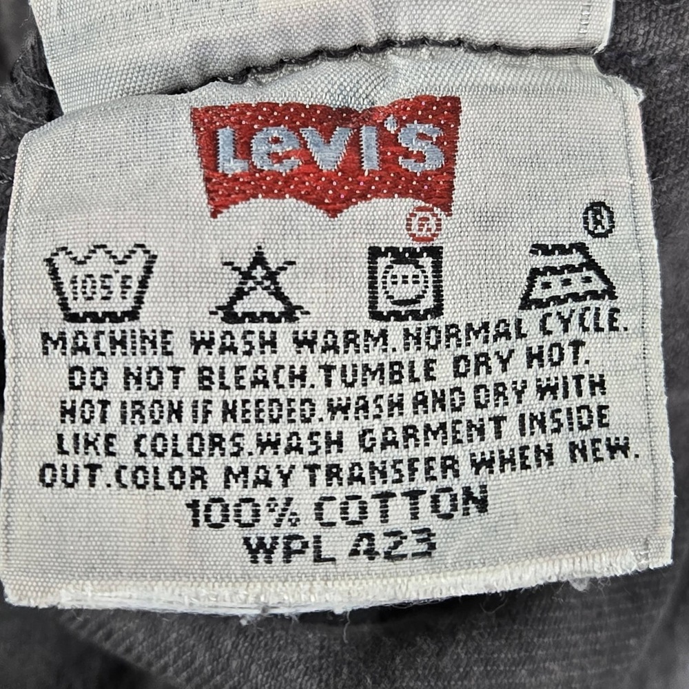 VINTAGE Levi's 501 Men Jeans 38X34 Gray Denim Original‎ Fit Straight Leg Y2K USA - Picture 3 of 15